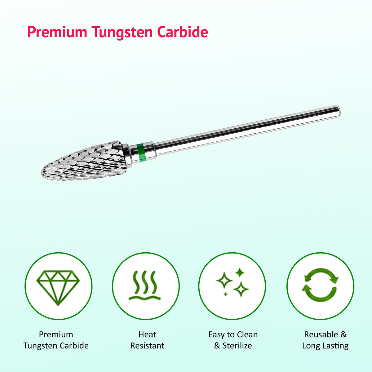 Carbide Cutter Conical Green X Cut