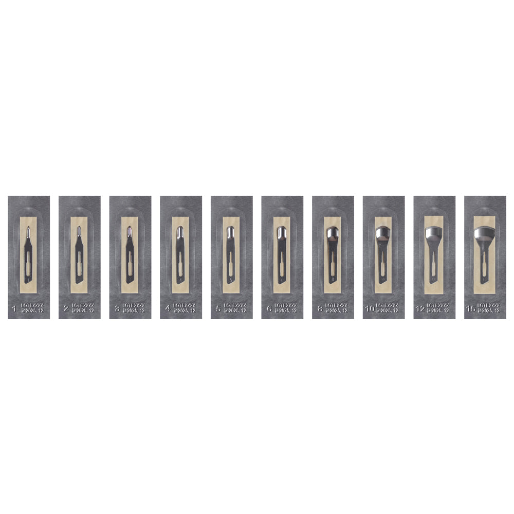 Hollow Chisel Blades 25st (5x nr 1,2,3,5 and 10)