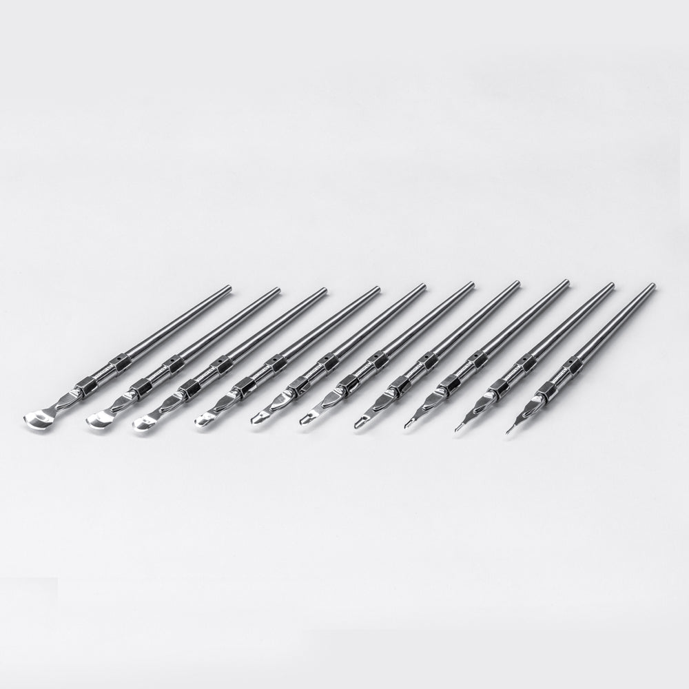 Hollow Chisel Blades 25st (5x nr 1,2,3,5 and 10)