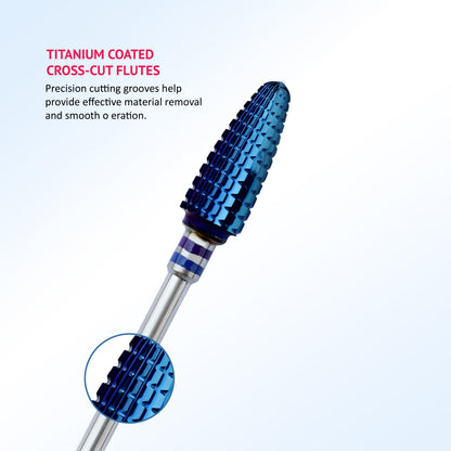 Carbide cutter blue, fine with cross cut, grenade