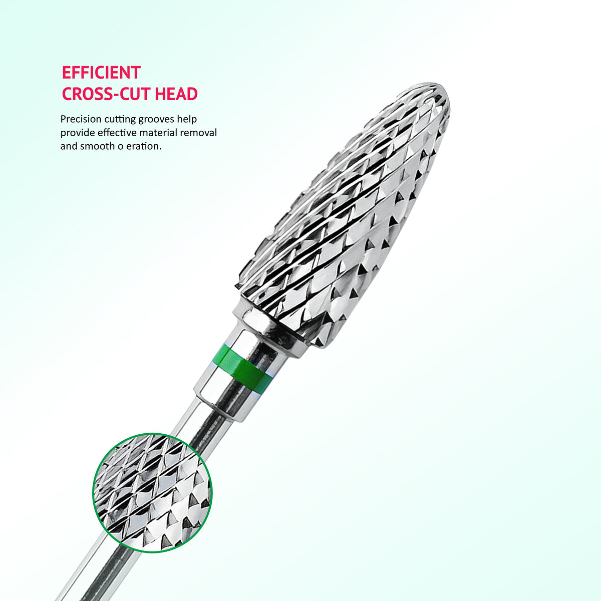 Carbide Cutter Conical Green X Cut