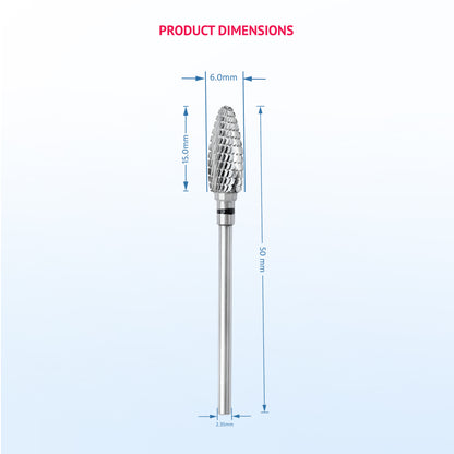 Carbide Milling Cutter with Coarse Crosscut Toothing