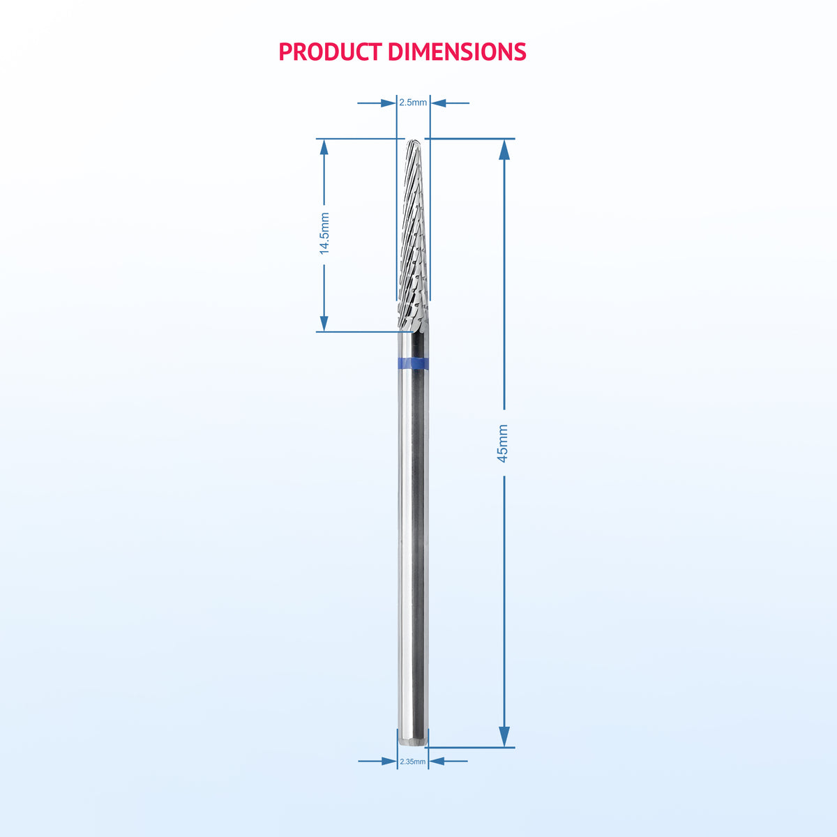 Carbide Nail  Bit Grinding Body Cone Shape Medium Cross Toothed