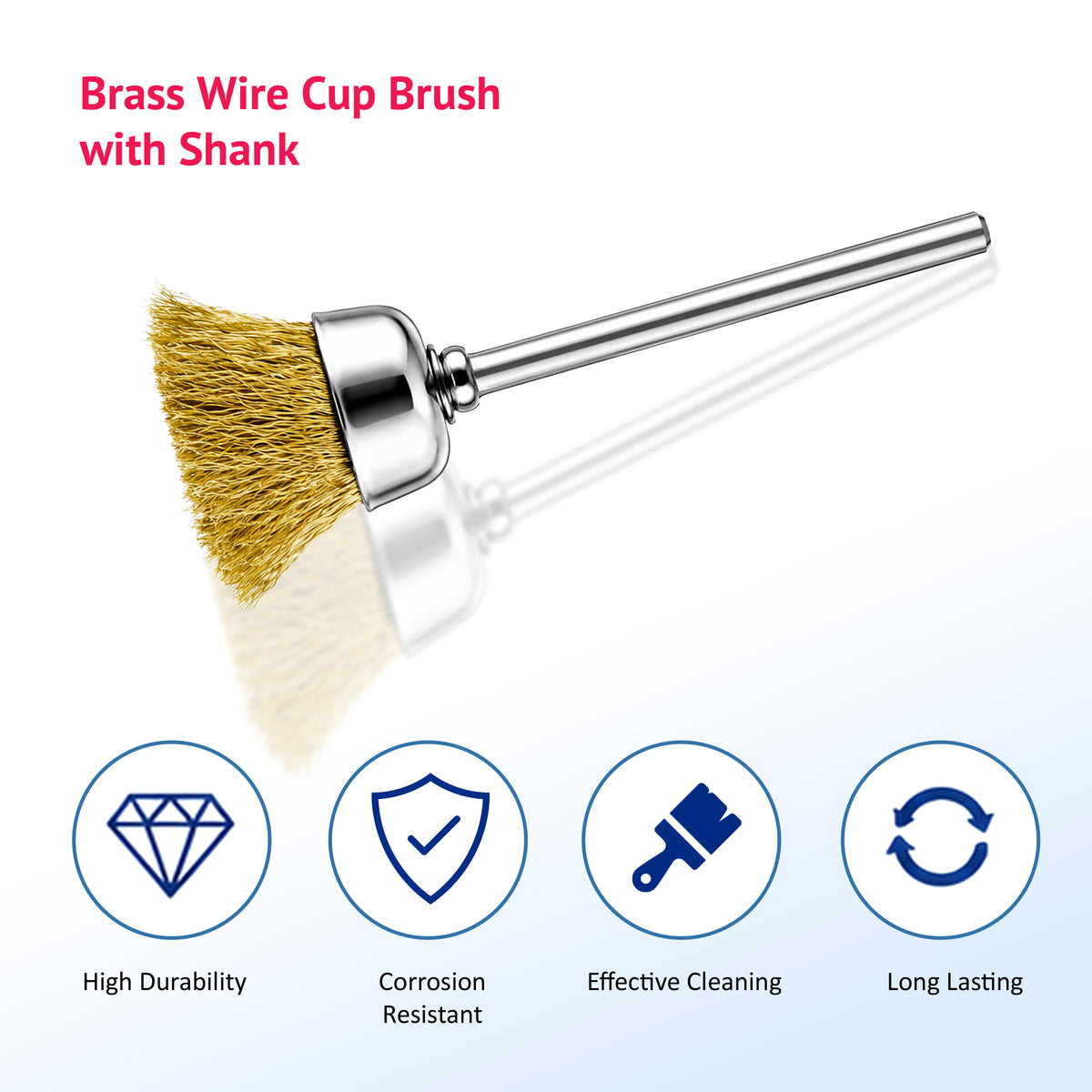 Nail Drill Bits Cleaning Brush Copper Wire