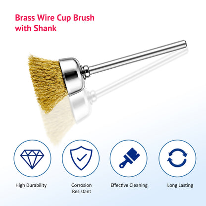 Nail Drill Bits Cleaning Brush Copper Wire