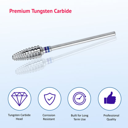 Carbide milling cutter lamellar tooth geometry
