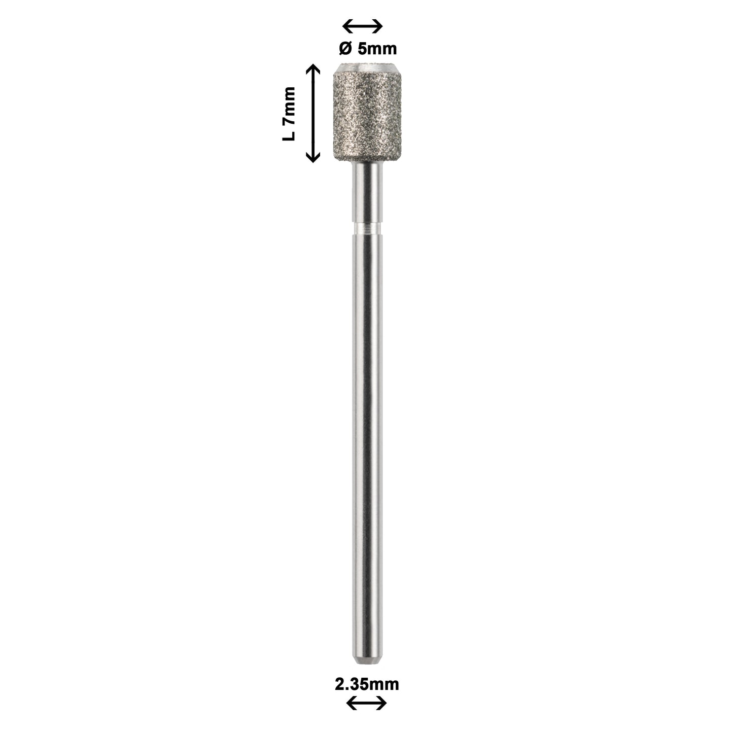 Diamantschleifer Tonne, Fase nicht diamantiert